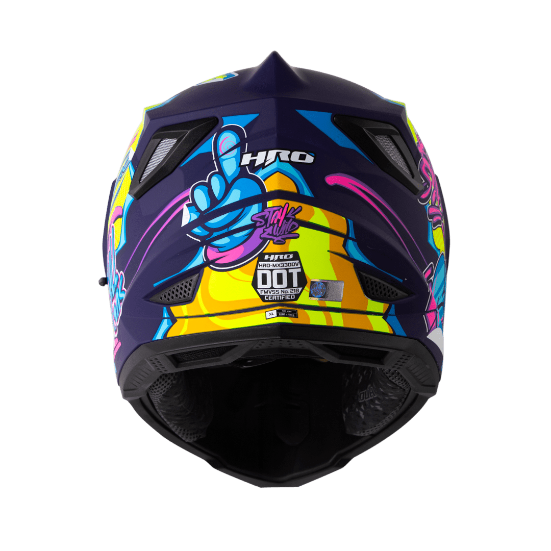 Casco moto hro mx-330dv stay wild am.n fc multiproposito
