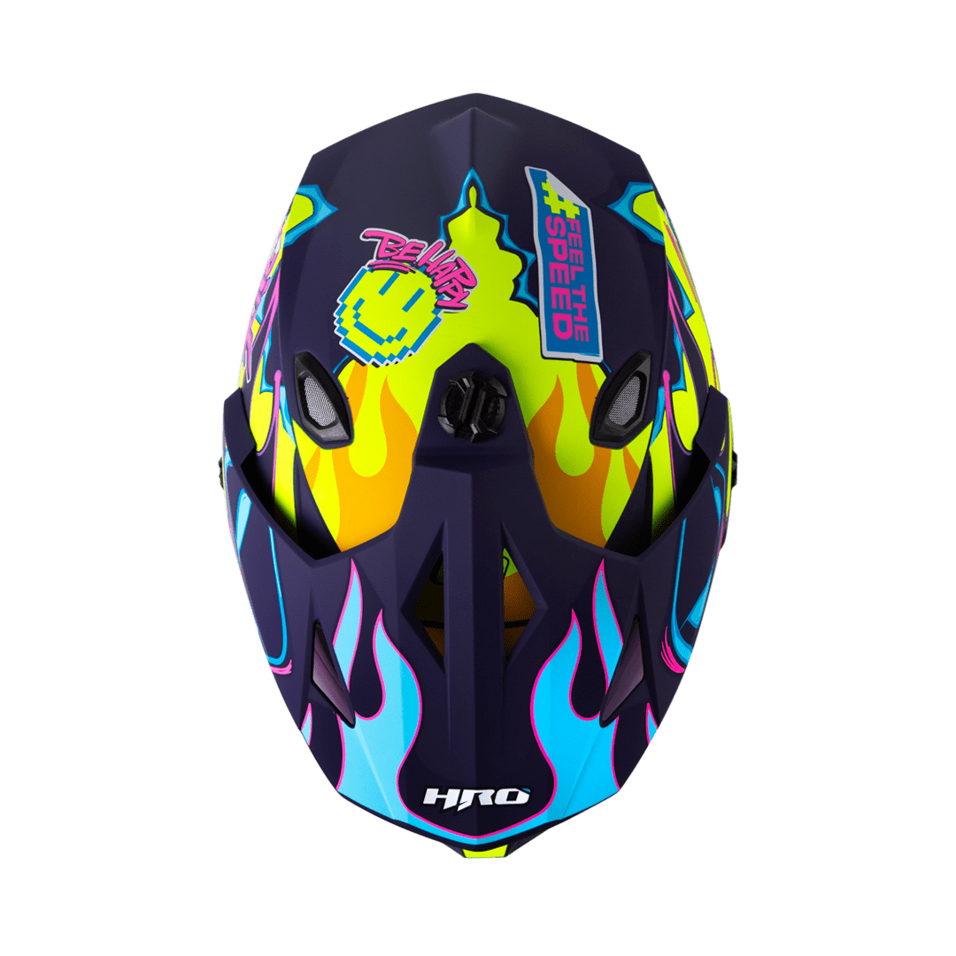 Casco moto hro mx-330dv stay wild am.n fc multiproposito