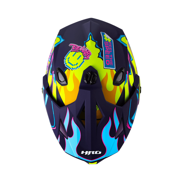 Casco moto hro mx-330dv stay wild am.n fc multiproposito