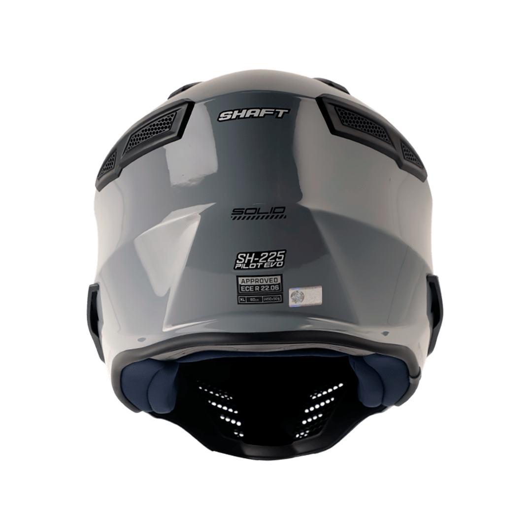 Casco moto shaft 225 pilot solid gr abierto