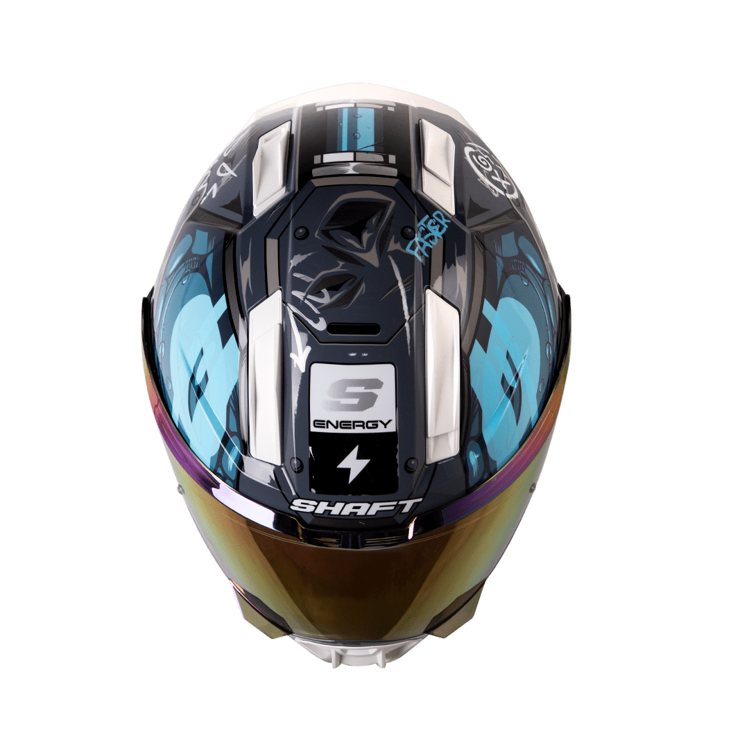 Casco moto shaft 595 gunn gr.os az integral (SV)