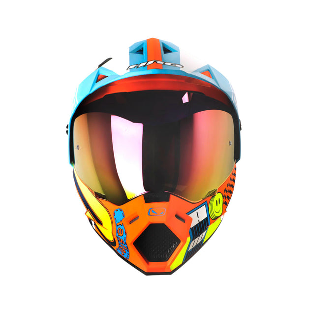 Casco moto hro mx-330dv bye bye nj.n az multipropósito