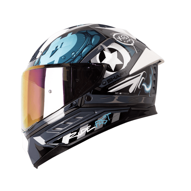 Casco moto shaft 595 gunn gr.os az integral (SV)