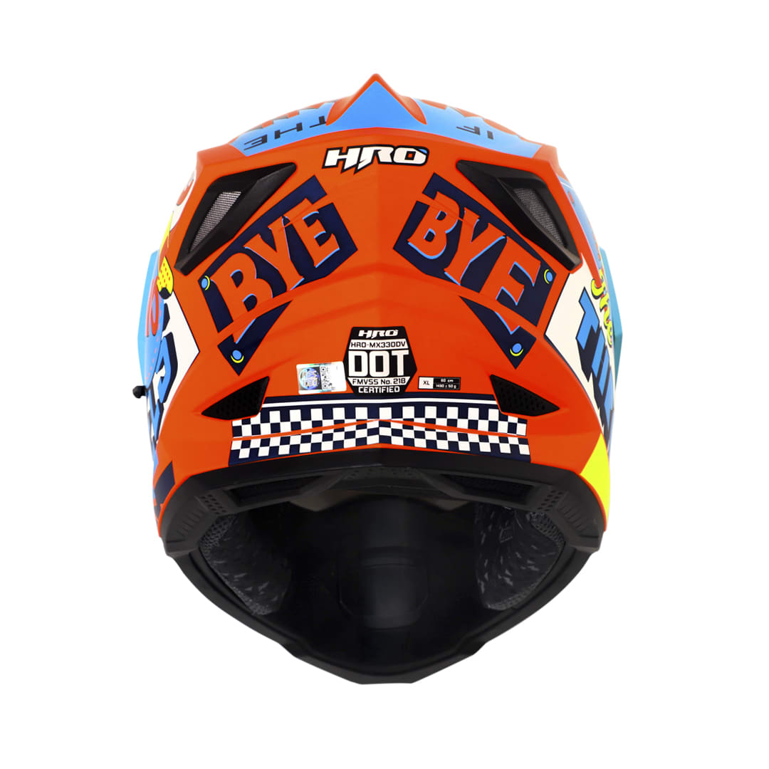 Casco moto hro mx-330dv bye bye nj.n az multipropósito