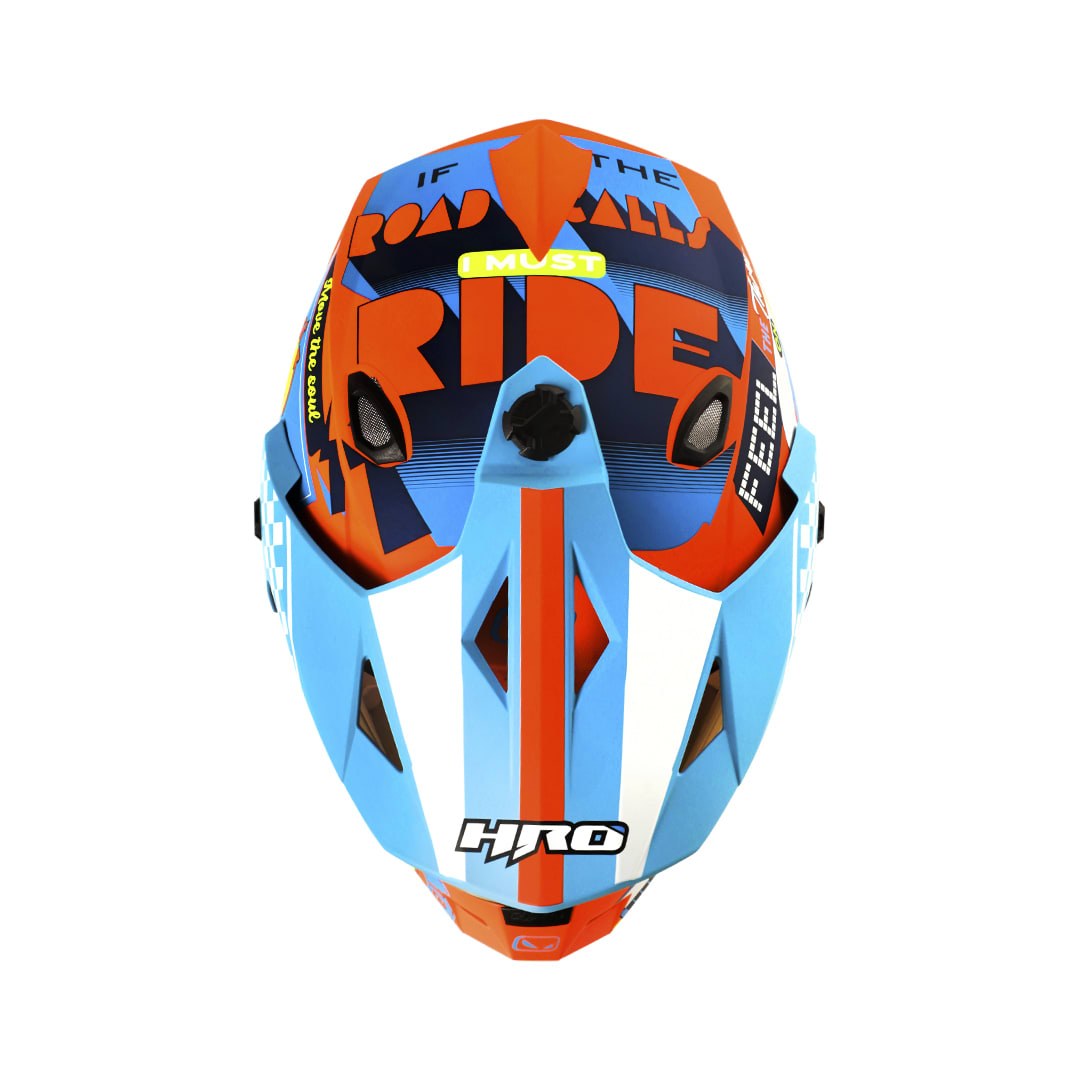 Casco moto hro mx-330dv bye bye nj.n az multipropósito