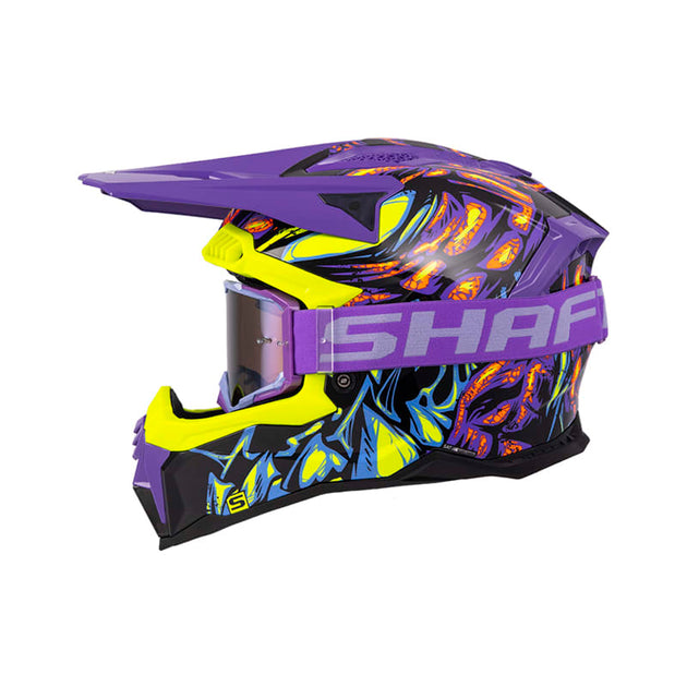 Casco moto shaft mx-60 sobek n.b mr enduro motocross antiparras de regalo