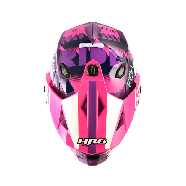 Casco moto hro mx-330dv bye bye mr fc multipropósito