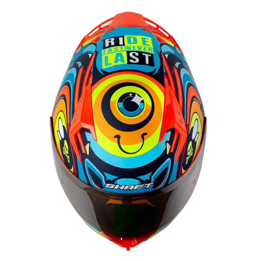 CASCO MOTO SHAFT 526SP EVO OJIBROU AZUL ROJO INTEGRAL