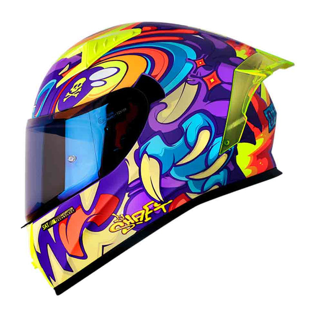 CASCO MOTO SHAFT 526SP EVO OJIBROU MORADO INTEGRAL