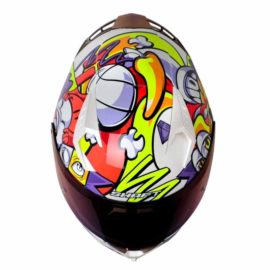 CASCO MOTO SHAFT 526SP EVO WEIRD BLANCO INTEGRAL