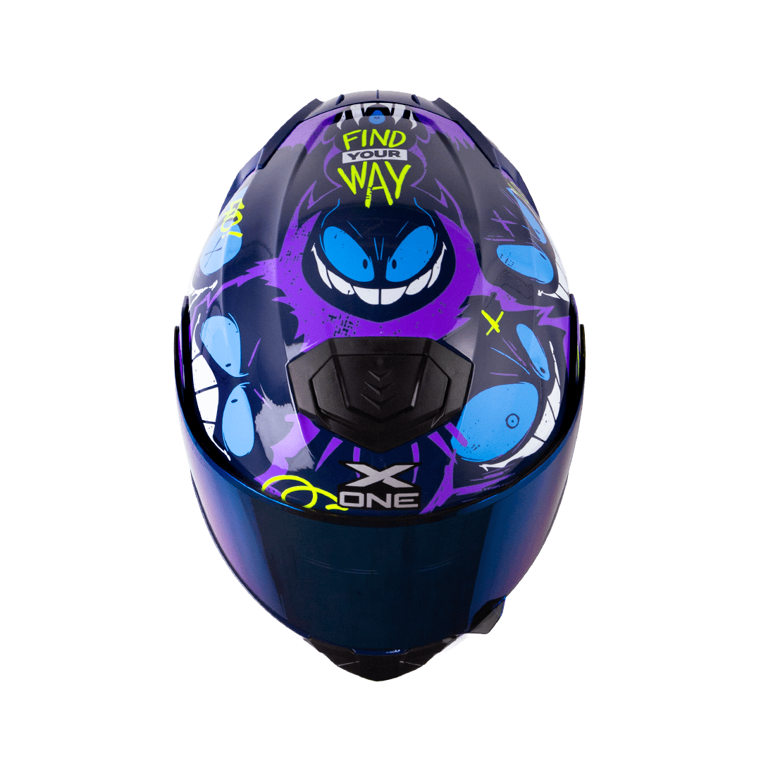 Casco moto xone 3000rs xmiley az.os az abatible sun visor