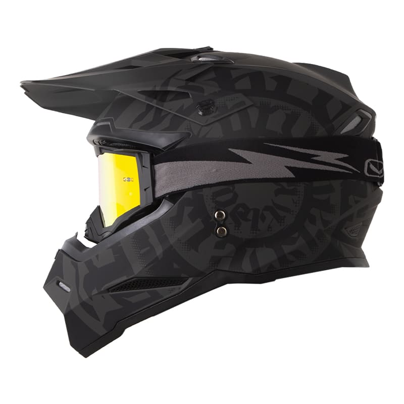Casco moto hro MX03 lettering gr.m enduro motocross offroad