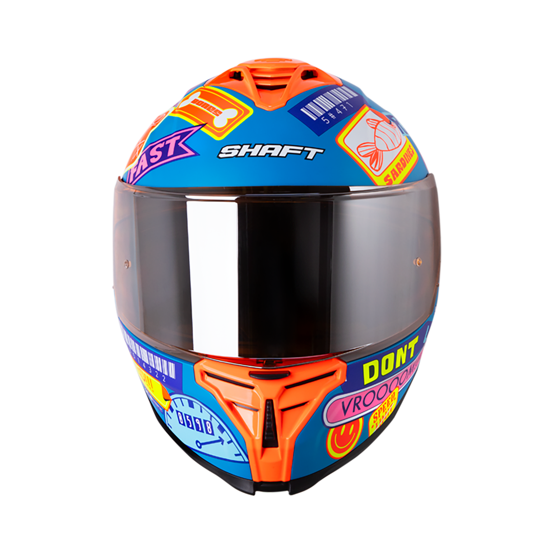 Casco moto shaft sh-598 randomizer az nj.n integral sun visor