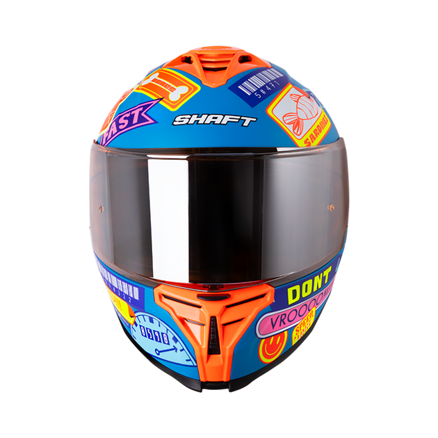 Casco moto shaft sh-598 randomizer az nj.n integral sun visor