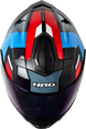 Casco Moto Hro 3440dv filo gr.os az Abatible Sun Visor Certificación Dot