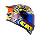 Casco moto hro 506 black cat az am.n integral norma DOT