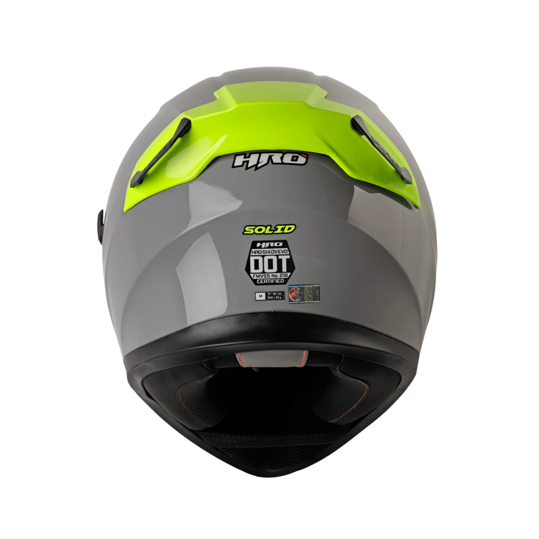 Casco moto hro 514dv solid gr am.n integral