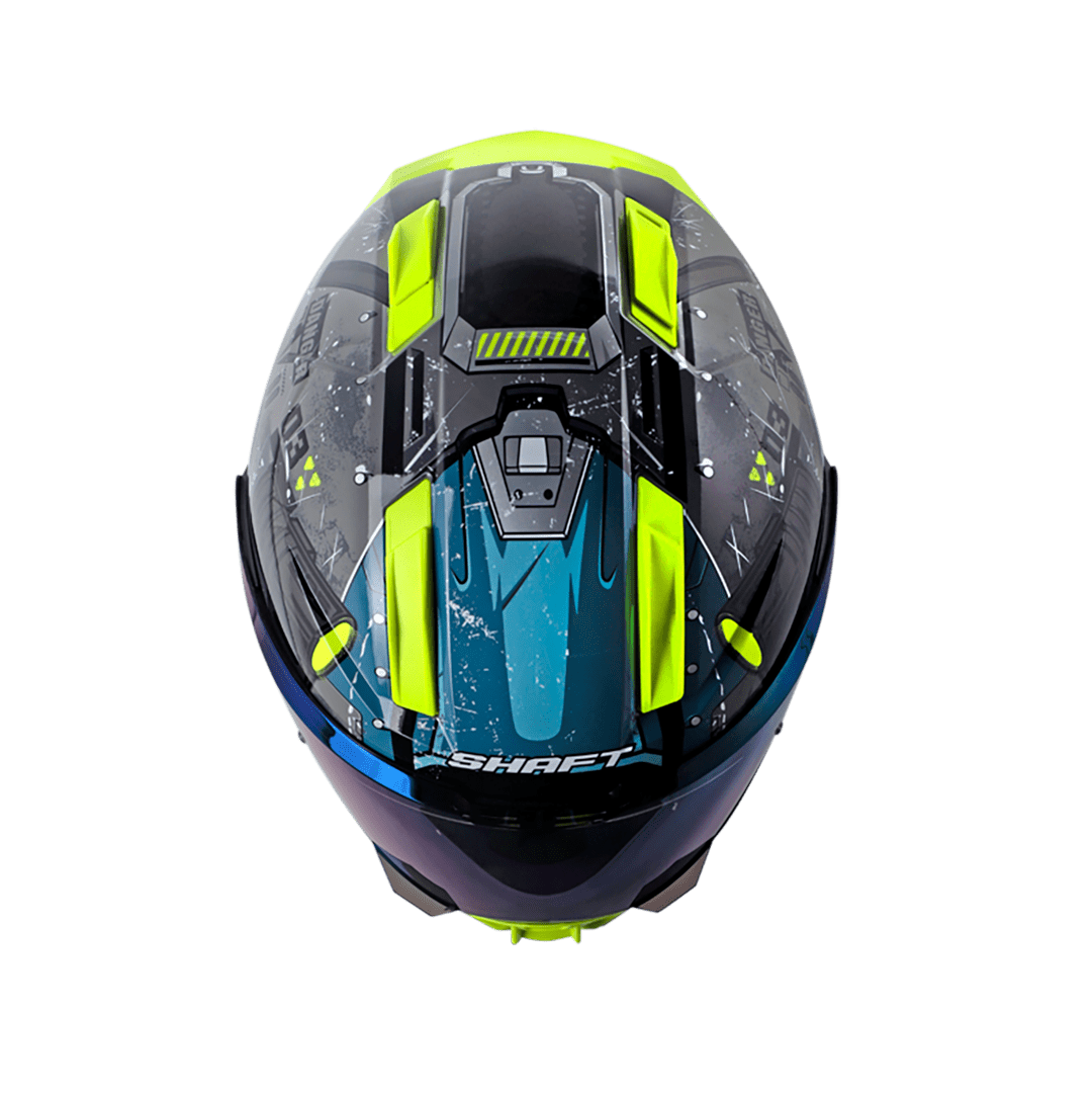 Casco moto shaft 595 omega gr az integral (SV)