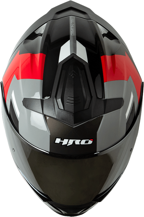 Casco Moto Hro 3440dv filo gr.os rj Abatible Sun Visor Certificación Dot