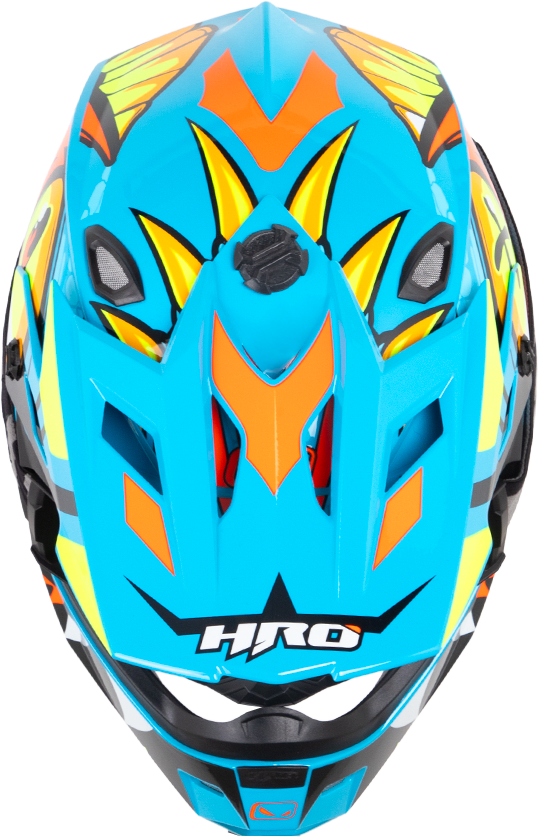 Casco moto hro MX03 riolu az enduro motocross offroad