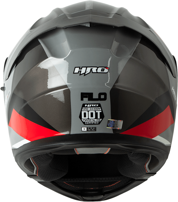 Casco Moto Hro 3440dv filo gr.os rj Abatible Sun Visor Certificación Dot