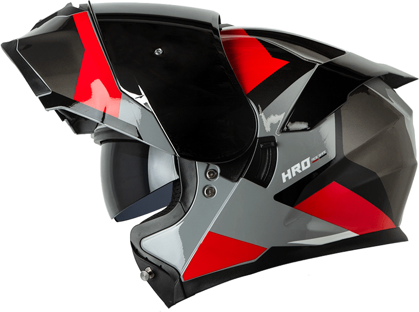Casco Moto Hro 3440dv filo gr.os rj Abatible Sun Visor Certificación Dot