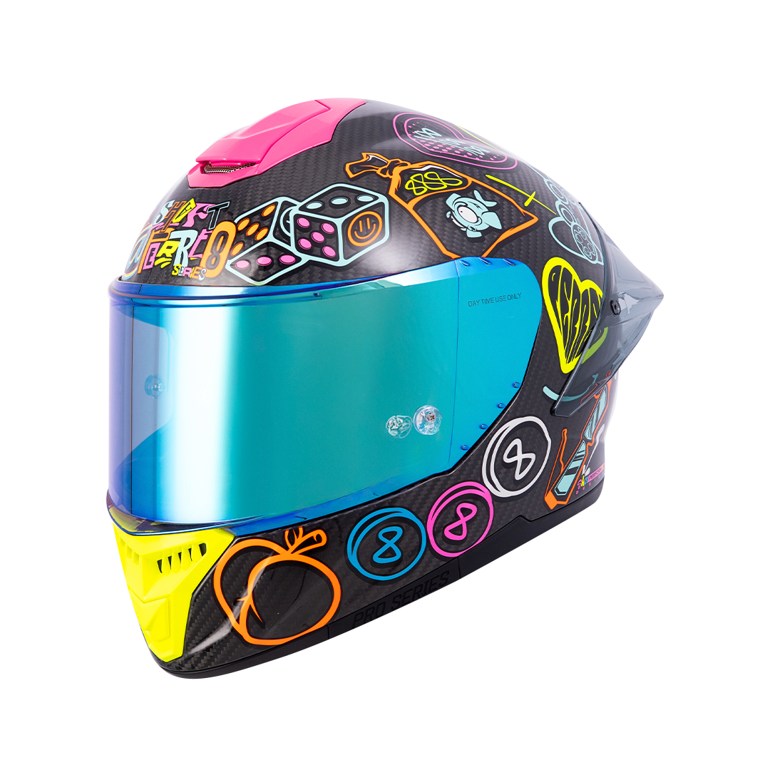 Casco moto Shaft pro 620c evo carbon 888 AGUDELO edición limitada (V/SV)