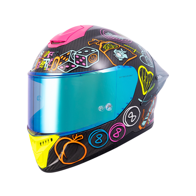Casco moto Shaft pro 620c evo carbon 888 AGUDELO edición limitada (V/SV)