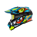 Casco moto hro MX03 riolu az enduro motocross offroad