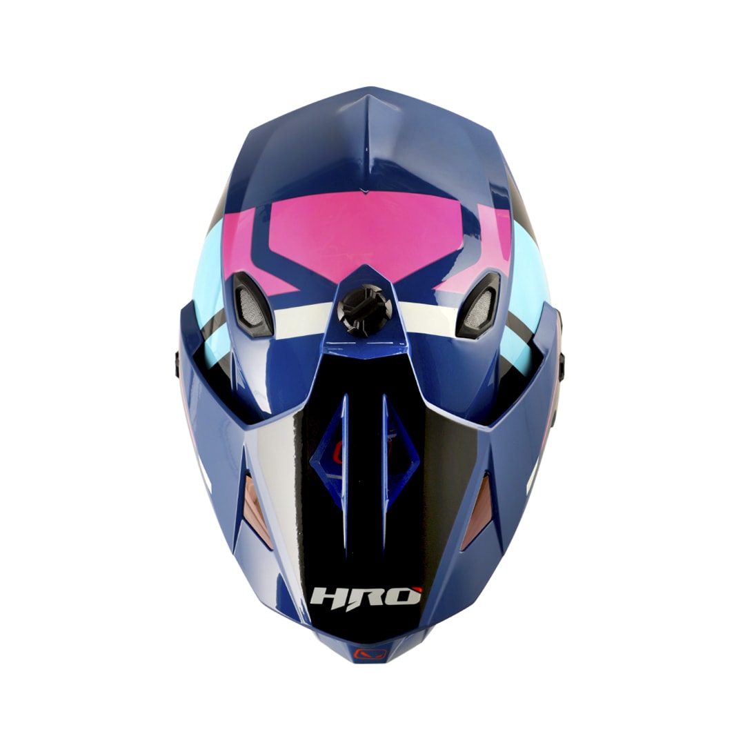 Casco moto hro mx-330dv dry az fc multipropósito