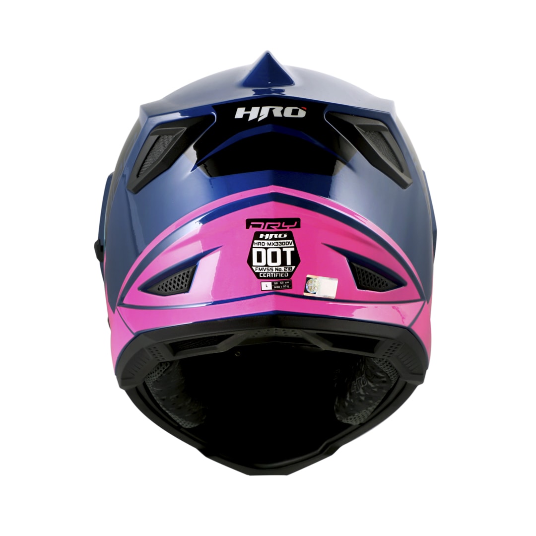 Casco moto hro mx-330dv dry az fc multipropósito