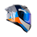 Casco moto shaft pro 606sp flame gr az integral con sun visor