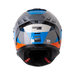 Casco moto shaft pro 606sp flame gr az integral con sun visor