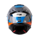 Casco moto shaft pro 606sp flame gr az integral con sun visor