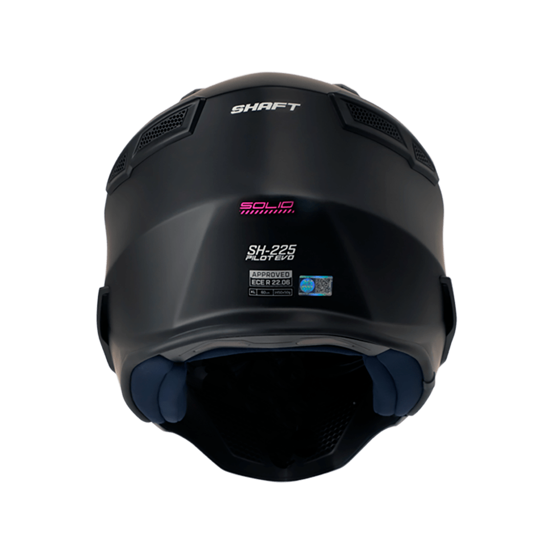 Casco moto shaft 225 pilot solid ng fc abierto