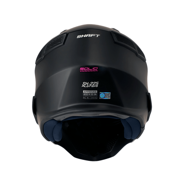 Casco moto shaft 225 pilot solid ng fc abierto
