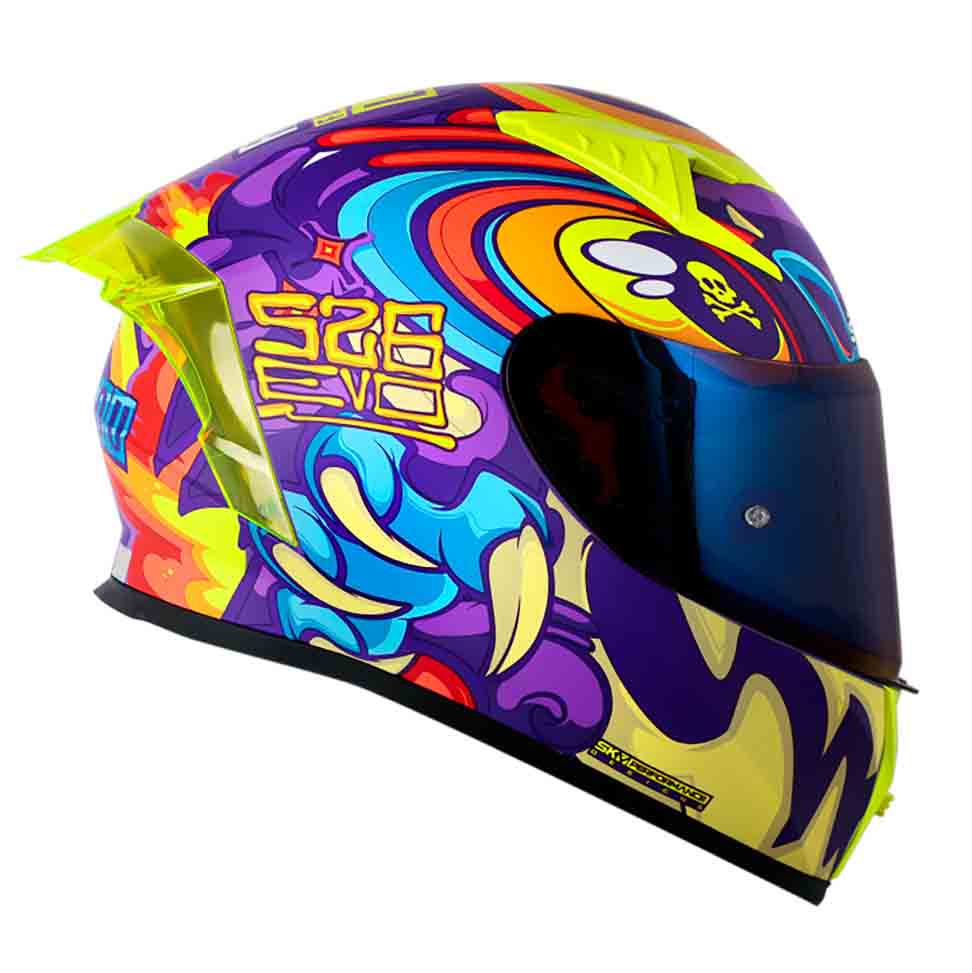 CASCO MOTO SHAFT 526SP EVO OJIBROU MORADO INTEGRAL