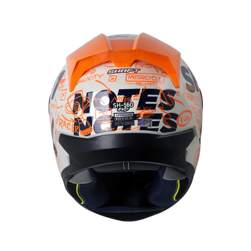 Casco moto shaft 560 evo notes gr.cl nj.n integral