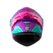 Casco moto hro 3480dv terral mr turq abatible con sun visor dot