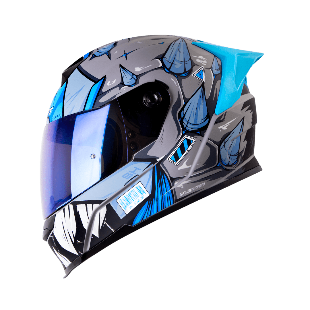 casco moto shaft 502sp eldymon gr az integral normal dot acreditado (V/SV)