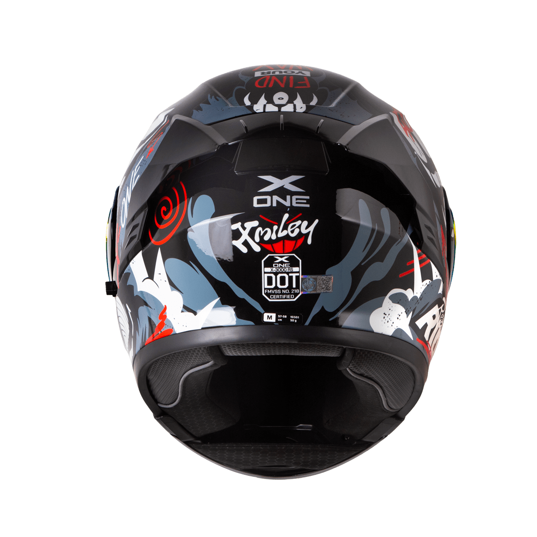 Casco moto xone 3000rs xmiley ng gr.cl abatible sun visor