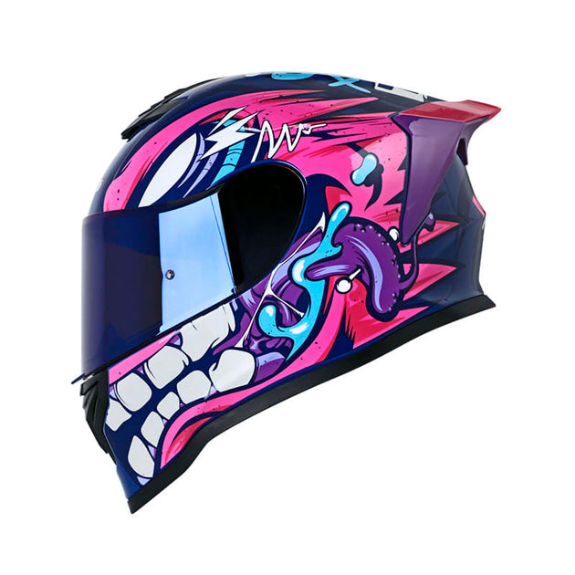 Casco moto hro 506 mask az.os fc integral norma dot