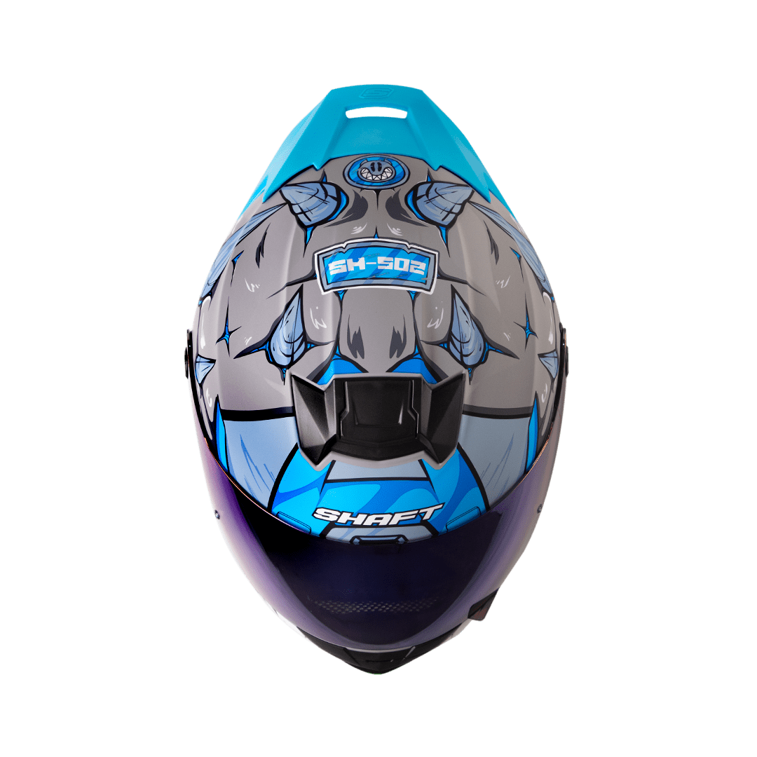 casco moto shaft 502sp eldymon gr az integral normal dot acreditado (V/SV)
