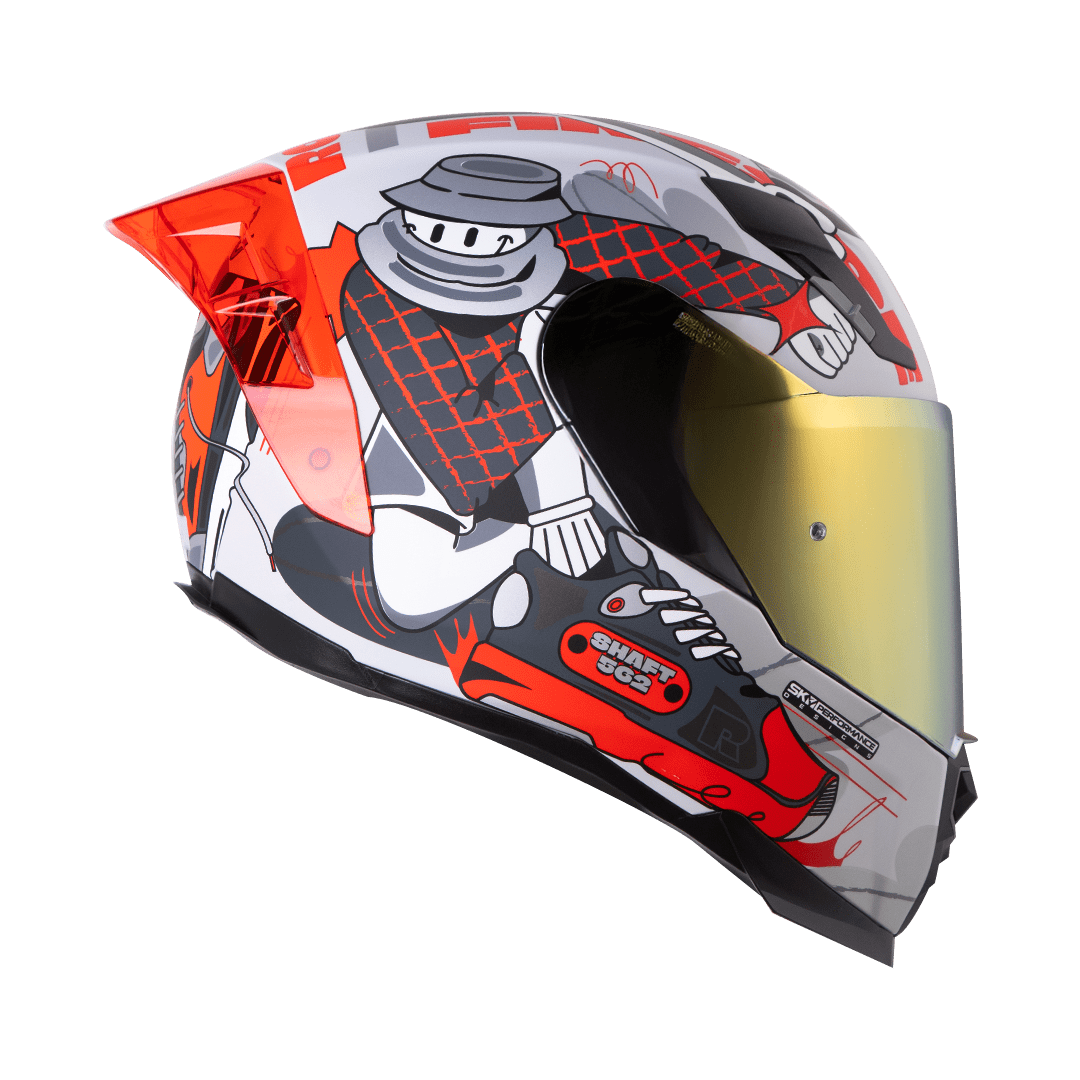 Casco moto shaft 562r fast foot gr rj integral