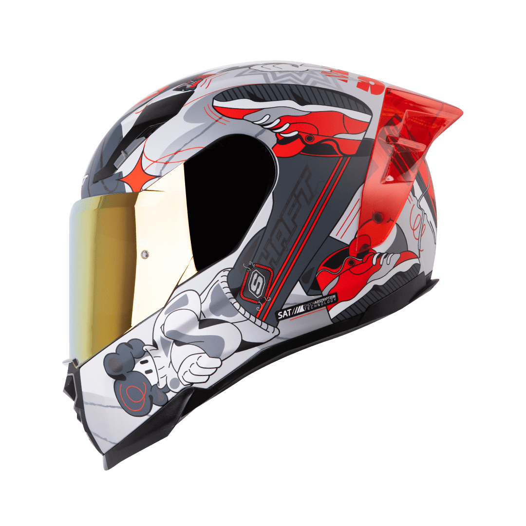 Casco moto shaft 562r fast foot gr rj integral