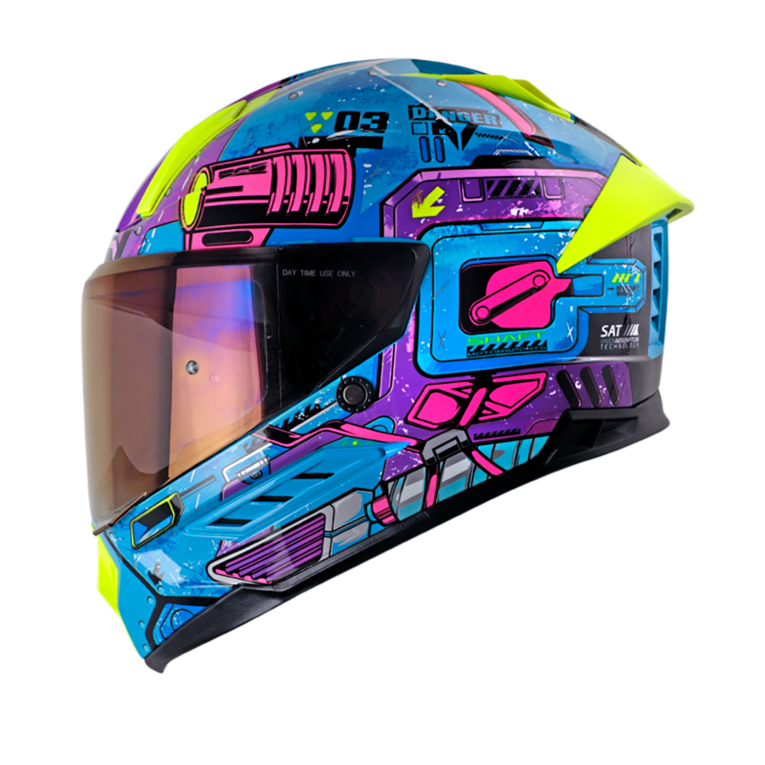 Casco moto shaft 595 omega az integral (SV)