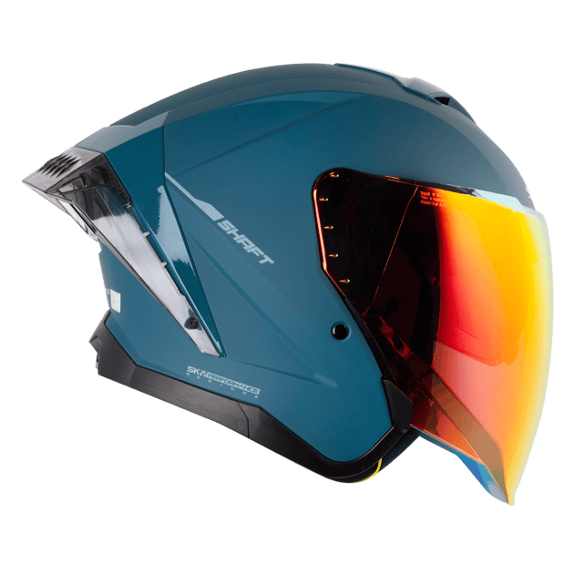 Casco moto shaft 246sp solid az.os abierto