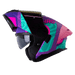 Casco moto hro 3480dv terral mr turq abatible con sun visor dot