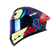 Casco moto hro 3480dv letter face az.os mr abatible con sun visor dot