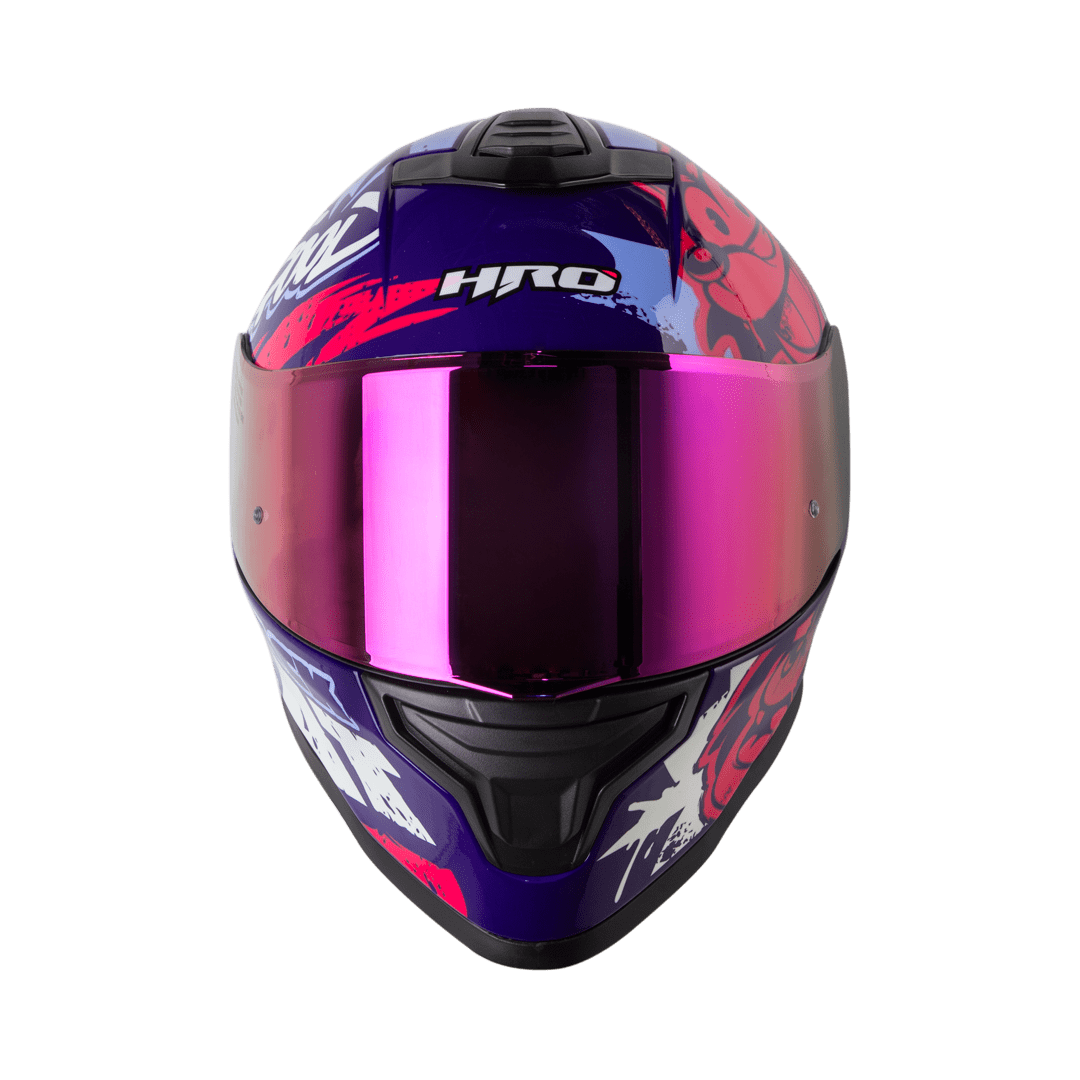 Casco moto hro 506 black cat mr integral norma DOT